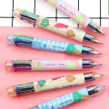 Andstal lindo Pen multifunción 8 colores de tinta en 1 bolígrafo de plástico para suministros escolares